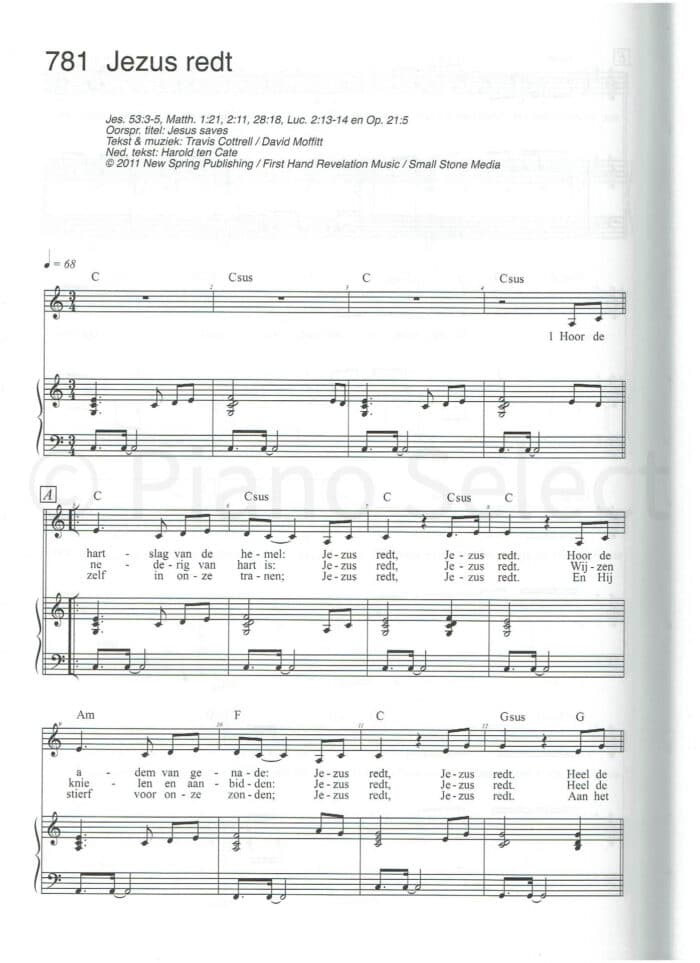 Opwekkingsliederen piano bundel 5 (699-782)