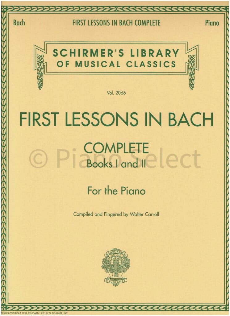 First Lessons In Bach Book 1 en 2