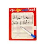 Whiteboard notenbalken muziek uitwisbaar