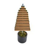 Houten kerstboom - gerecyclede piano onderdelen