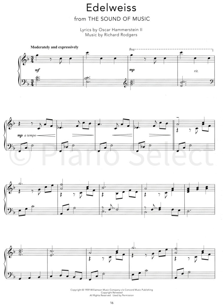 Peaceful Piano Solos Musicals