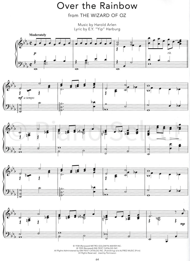 Peaceful Piano Solos Musicals