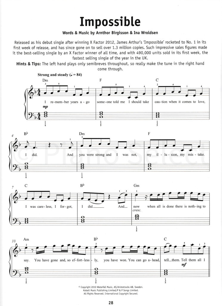 Today's Hits - Really Easy Piano