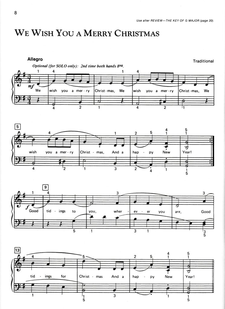 Alfred's Basic Adult Piano Course Christmas Book