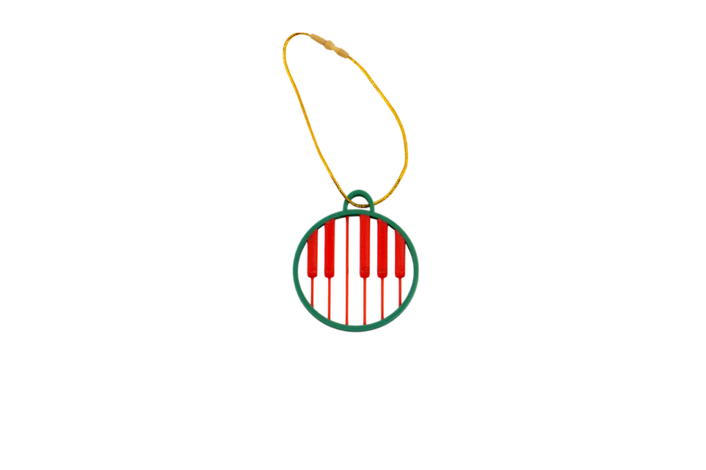 kersthangers muziek - rood groen